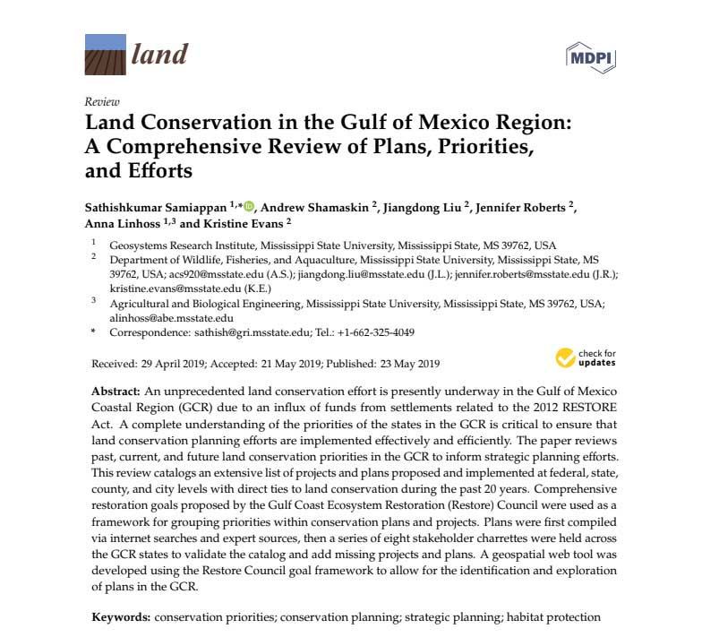 Land Conservation in the Gulf of Mexico Region